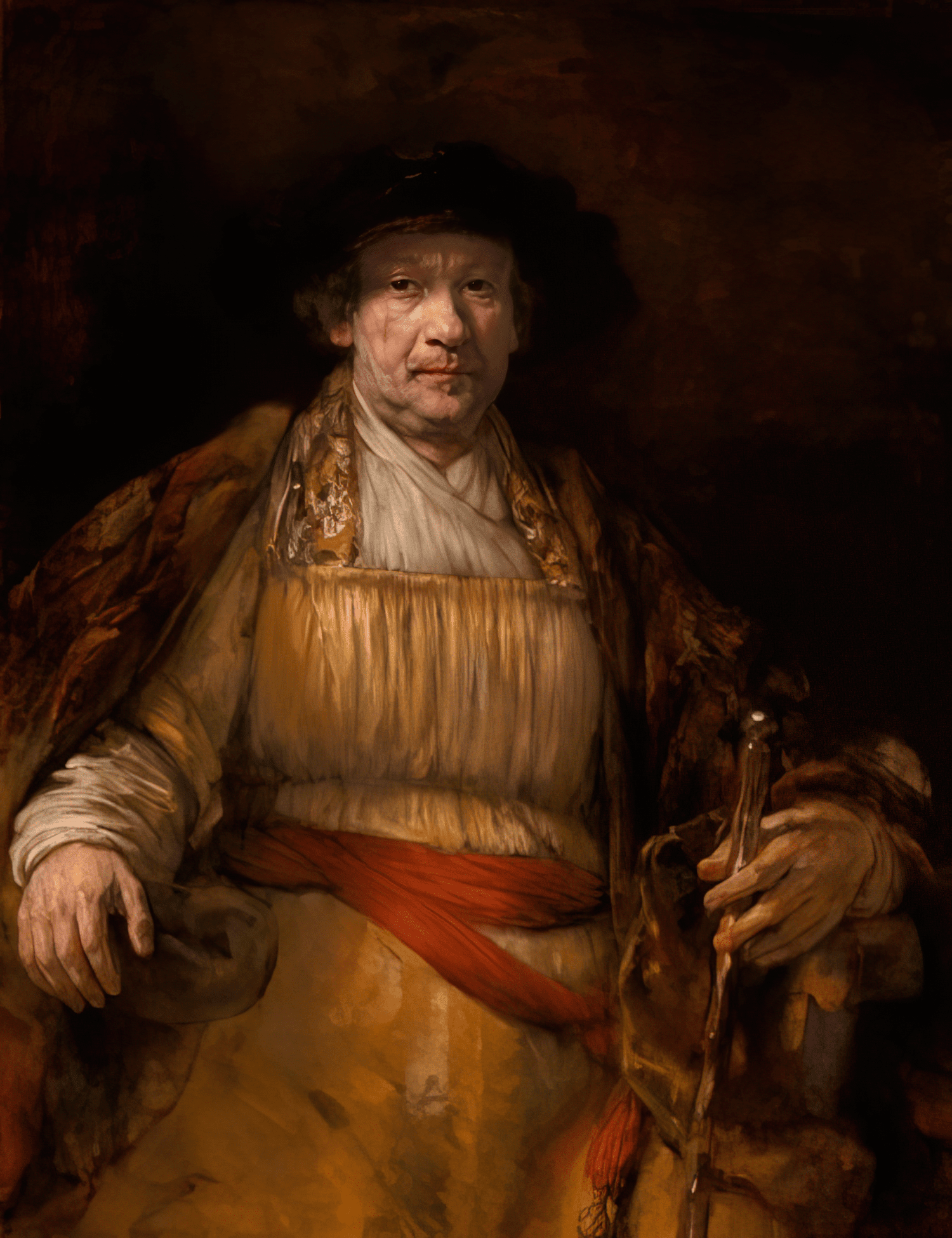 REMBRANDT, SELF-PORTRAIT, 1658